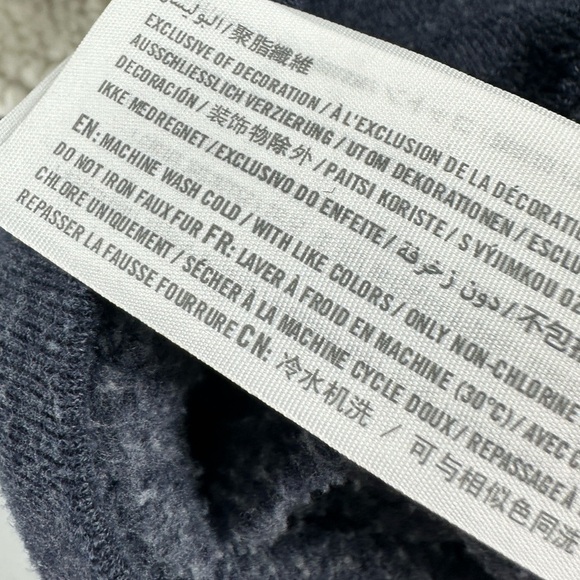 Abercrombie Fitch Sweatshirt Womens XS Sherpa Funnel Neck Y2K Soft Lounge Comfy - Picture 7 of 10